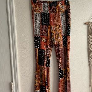 Boho bell bottom pants